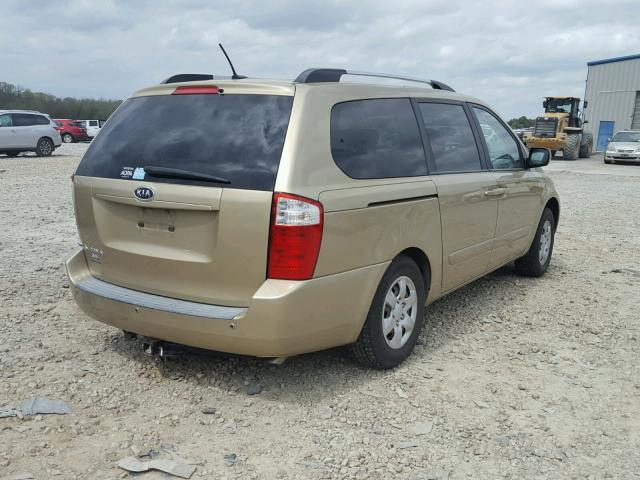 KNDMG4C34A6359098 - 2010 KIA SEDONA LX GOLD photo 4