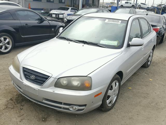 KMHDN46D44U890906 - 2004 HYUNDAI ELANTRA GL SILVER photo 2