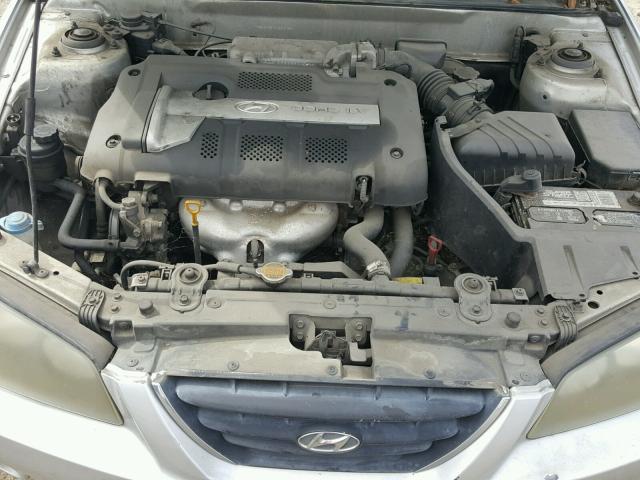 KMHDN46D44U890906 - 2004 HYUNDAI ELANTRA GL SILVER photo 7