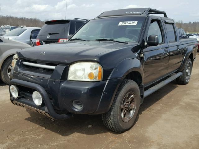 1N6ED29Y84C413445 - 2004 NISSAN FRONTIER C BLACK photo 2