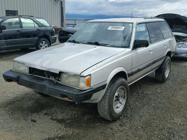 JF2AN52B2MD406539 - 1991 SUBARU LOYALE SILVER photo 2