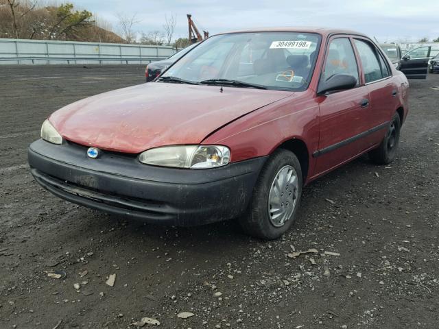 1Y1SK52871Z400598 - 2001 CHEVROLET GEO PRIZM 红色 照片 2