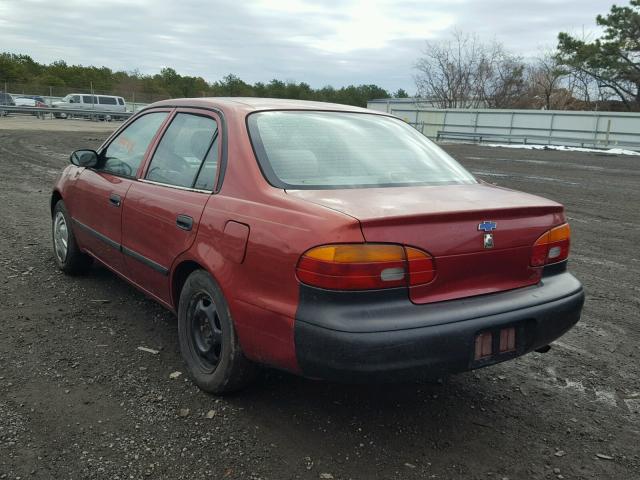 1Y1SK52871Z400598 - 2001 CHEVROLET GEO PRIZM 红色 照片 3