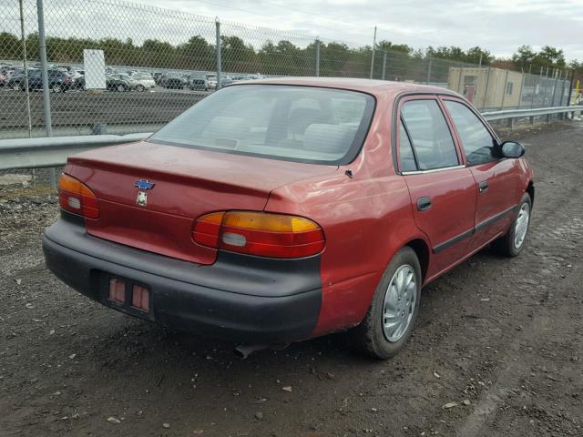 1Y1SK52871Z400598 - 2001 CHEVROLET GEO PRIZM 红色 照片 4