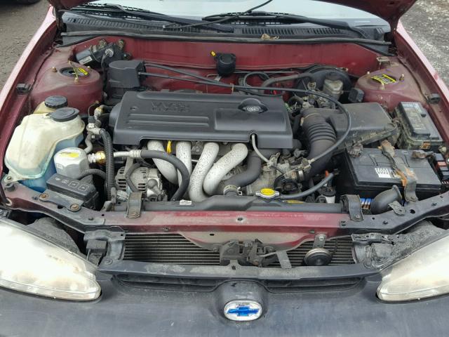1Y1SK52871Z400598 - 2001 CHEVROLET GEO PRIZM 红色 照片 7
