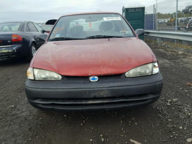 1Y1SK52871Z400598 - 2001 CHEVROLET GEO PRIZM 红色 照片 9