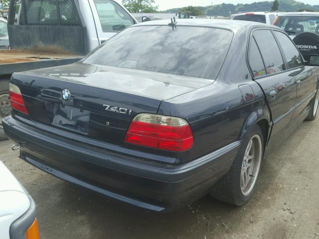 WBAGG83441DN83302 - 2001 BMW 740 I AUTO BLUE photo 4