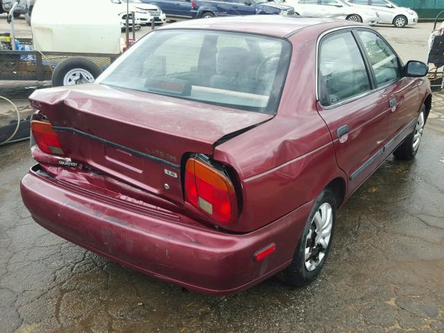 JS2GB41S7X5160198 - 1999 SUZUKI ESTEEM GL MAROON photo 4