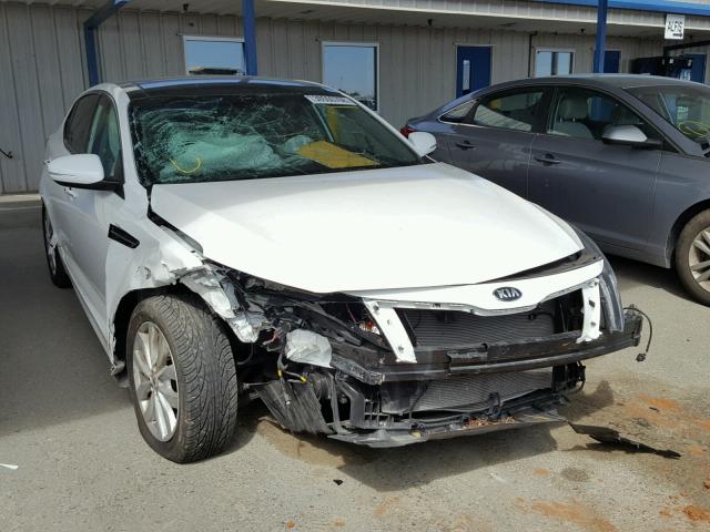 5XXGN4A76EG341069 - 2014 KIA OPTIMA EX WHITE photo 1