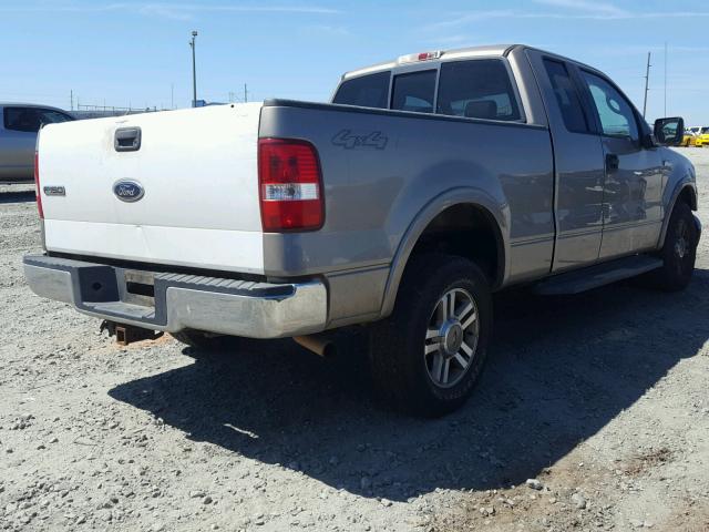 1FTPX14555NA04903 - 2005 FORD F150 BEIGE photo 4