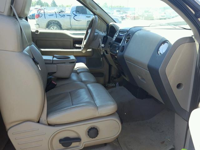 1FTPX14555NA04903 - 2005 FORD F150 BEIGE photo 5