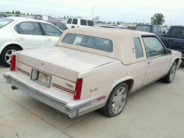 1G6CD1151J4211559 - 1988 CADILLAC DEVILLE CREAM photo 4