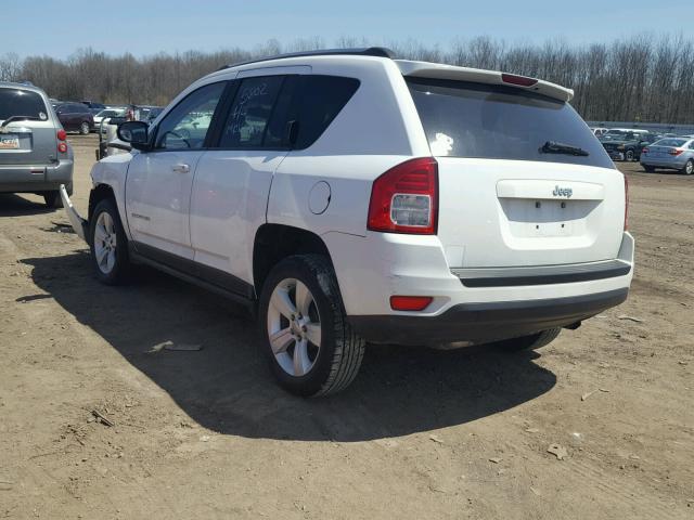 1C4NJCBA2CD512334 - 2012 JEEP COMPASS SP WHITE photo 3