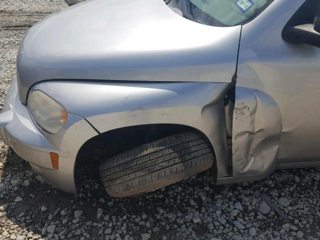 3GNDA13D48S601491 - 2008 CHEVROLET HHR LS SILVER photo 9