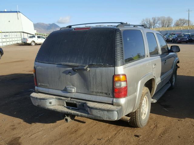 1GNEK13ZX2J212098 - 2002 CHEVROLET TAHOE K150 GRAY photo 4