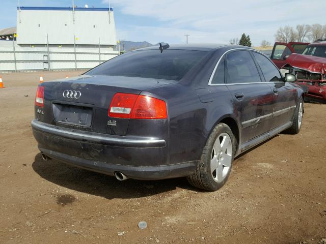 WAUML44E04N025217 - 2004 AUDI A8 L QUATT GRAY photo 4