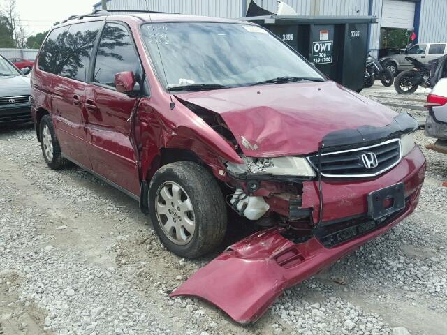 5FNRL18614B032752 - 2004 HONDA ODYSSEY RED photo 1