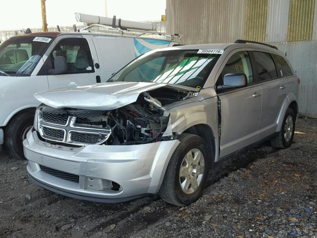 3D4PG4FB8BT500958 - 2011 DODGE JOURNEY EX SILVER photo 2