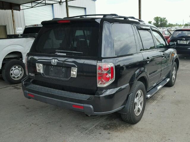 5FNYF28597B012222 - 2007 HONDA PILOT EXL BLACK photo 4