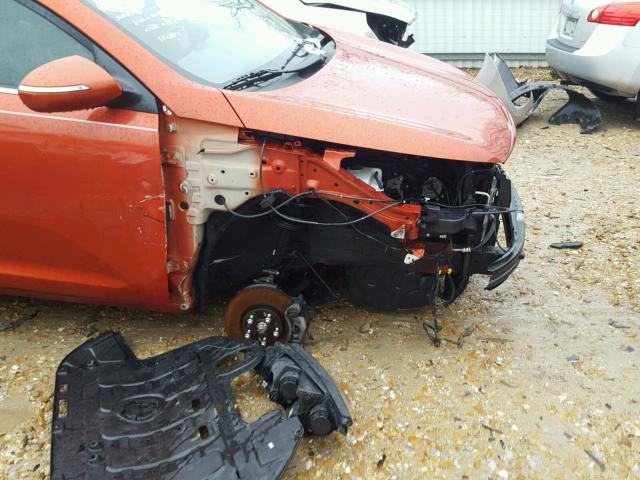 KNDPC3A22D7420623 - 2013 KIA SPORTAGE E ORANGE photo 9