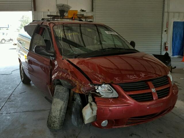 2D4GP44L86R669320 - 2006 DODGE GRAND CARA MAROON photo 1