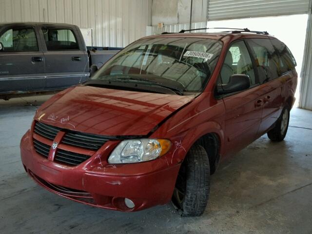 2D4GP44L86R669320 - 2006 DODGE GRAND CARA MAROON photo 2