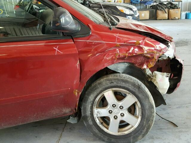 2D4GP44L86R669320 - 2006 DODGE GRAND CARA MAROON photo 9