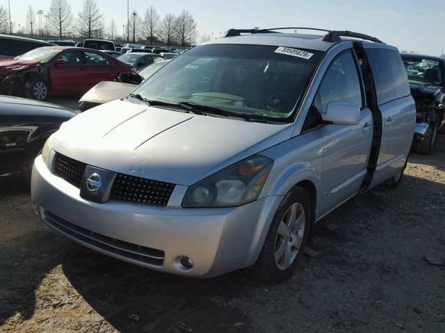 5N1BV28U84N361686 - 2004 NISSAN QUEST S SILVER photo 2