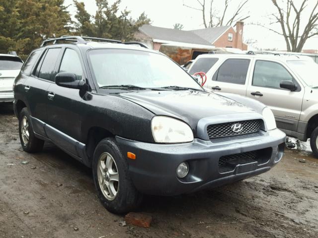 KM8SC13E54U620608 - 2004 HYUNDAI SANTA FE G BLACK photo 1