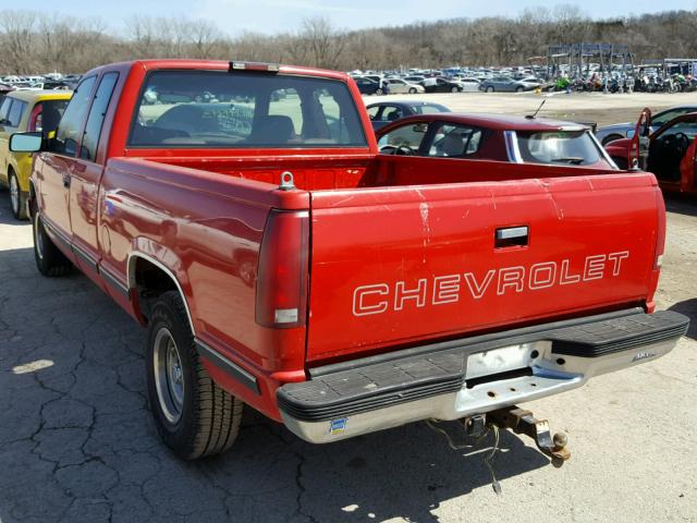 1GCEC19R5TE199493 - 1996 CHEVROLET 1500 RED photo 3