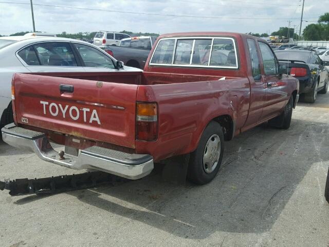 JT4VN93D9N5032126 - 1992 TOYOTA PICKUP MAROON photo 4