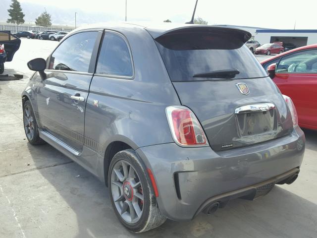 3C3CFFFH3DT553850 - 2013 FIAT 500 ABARTH GRAY photo 3