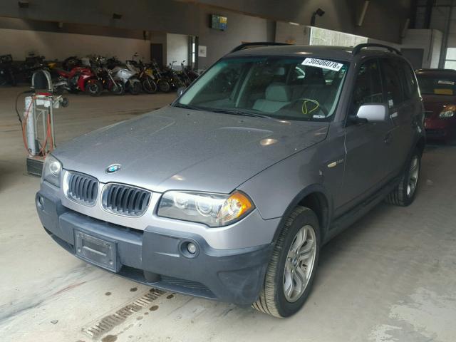 WBXPA93465WD16656 - 2005 BMW X3 3.0I SILVER photo 2