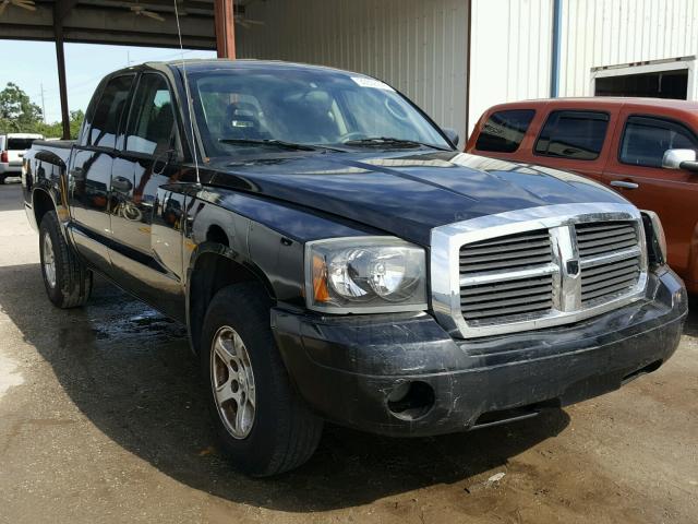 1D7HE48K86S523822 - 2006 DODGE DAKOTA QUA BLACK photo 1