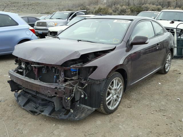 JTKDE167680233785 - 2008 TOYOTA SCION TC 紫色 照片 2