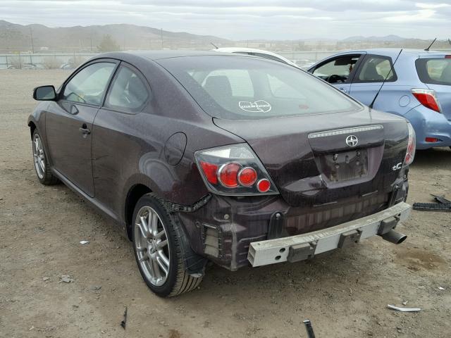 JTKDE167680233785 - 2008 TOYOTA SCION TC 紫色 照片 3