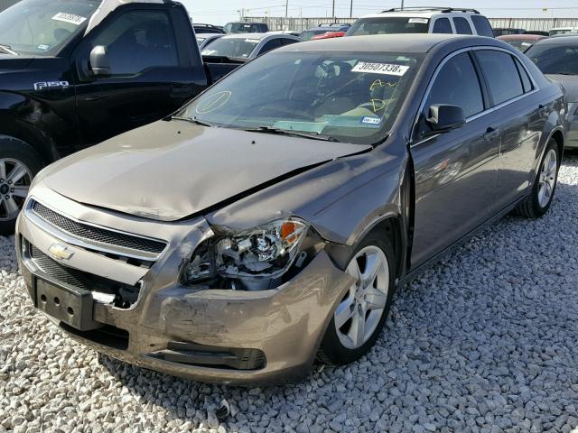 1G1ZB5EB1AF123242 - 2010 CHEVROLET MALIBU LS GRAY photo 2
