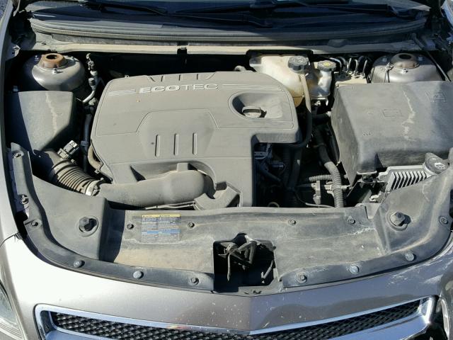 1G1ZB5EB1AF123242 - 2010 CHEVROLET MALIBU LS GRAY photo 7