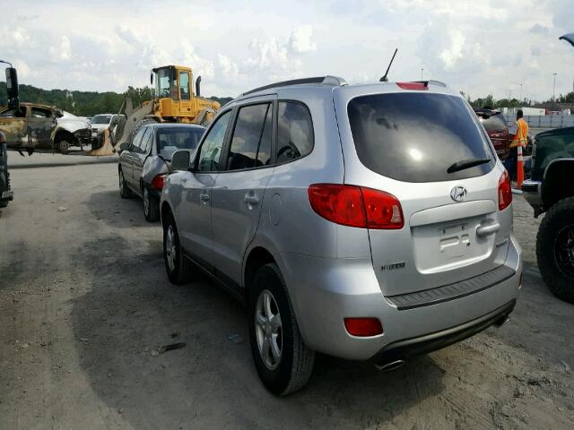 5NMSG13D37H027776 - 2007 HYUNDAI SANTA FE G SILVER photo 3