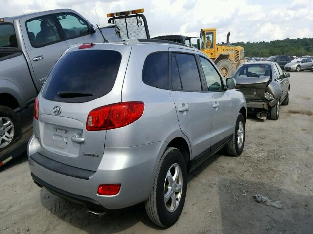 5NMSG13D37H027776 - 2007 HYUNDAI SANTA FE G SILVER photo 4