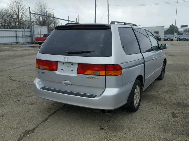 2HKRL186X2H568422 - 2002 HONDA ODYSSEY EX SILVER photo 4