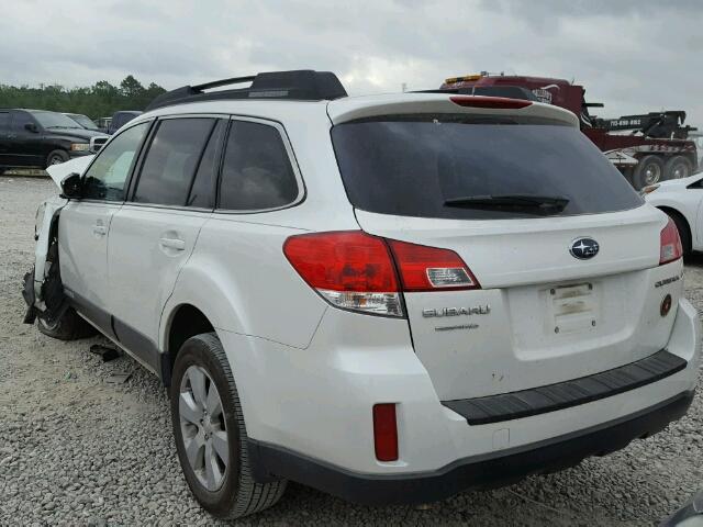 4S4BRCCC0C3244638 - 2012 SUBARU OUTBACK 2. WHITE photo 3