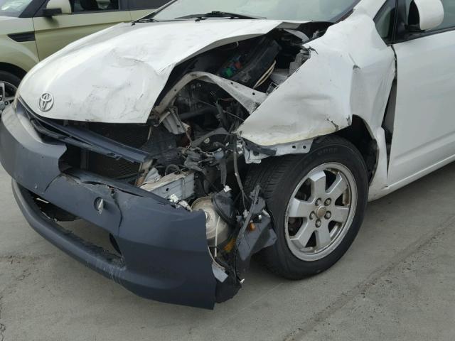 JTDKB20U550120790 - 2005 TOYOTA PRIUS WHITE photo 9