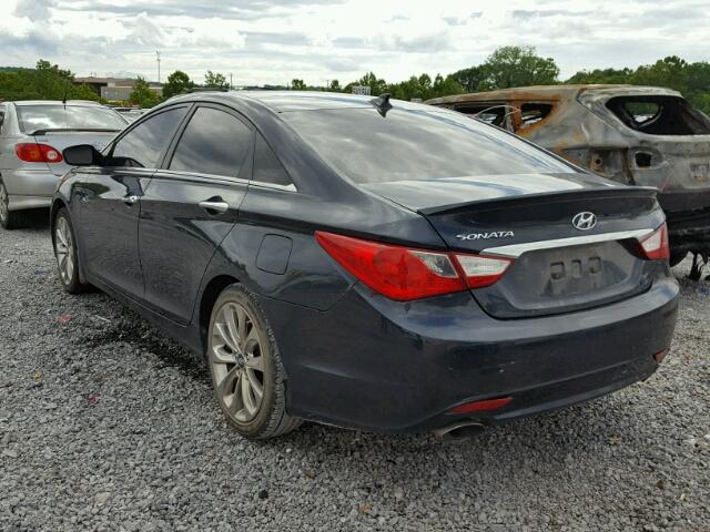 5NPEC4AC4CH371313 - 2012 HYUNDAI SONATA SE BLUE photo 3