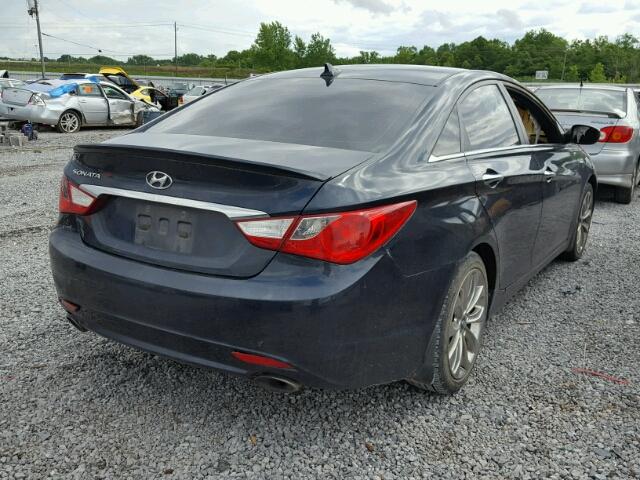 5NPEC4AC4CH371313 - 2012 HYUNDAI SONATA SE BLUE photo 4