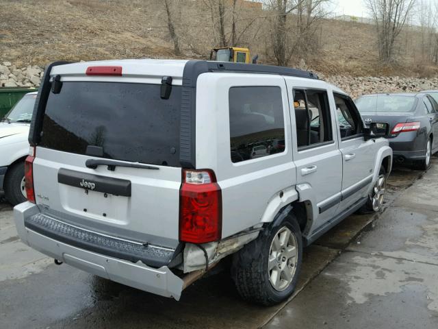 1J8HG48K57C647569 - 2007 JEEP COMMANDER SILVER photo 4