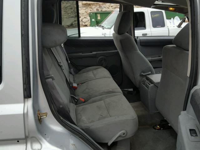 1J8HG48K57C647569 - 2007 JEEP COMMANDER SILVER photo 6