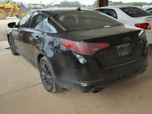 5XXGN4A74DG172619 - 2013 KIA OPTIMA EX BLACK photo 3