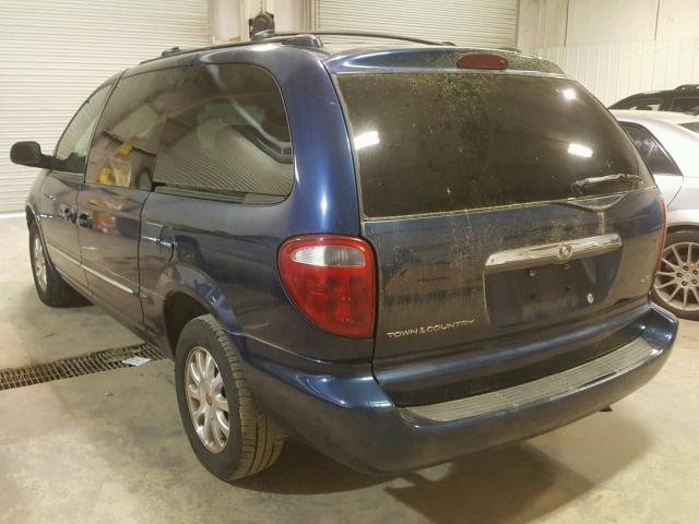 2C4GP54L81R414792 - 2001 CHRYSLER TOWN & COU BLUE photo 3