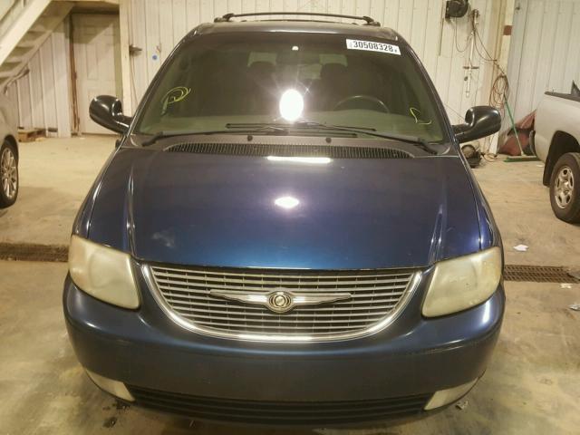 2C4GP54L81R414792 - 2001 CHRYSLER TOWN & COU BLUE photo 9